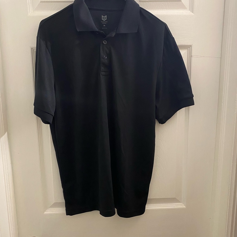Mission Made, Medium, Men's Black Tactical Polo Shirt